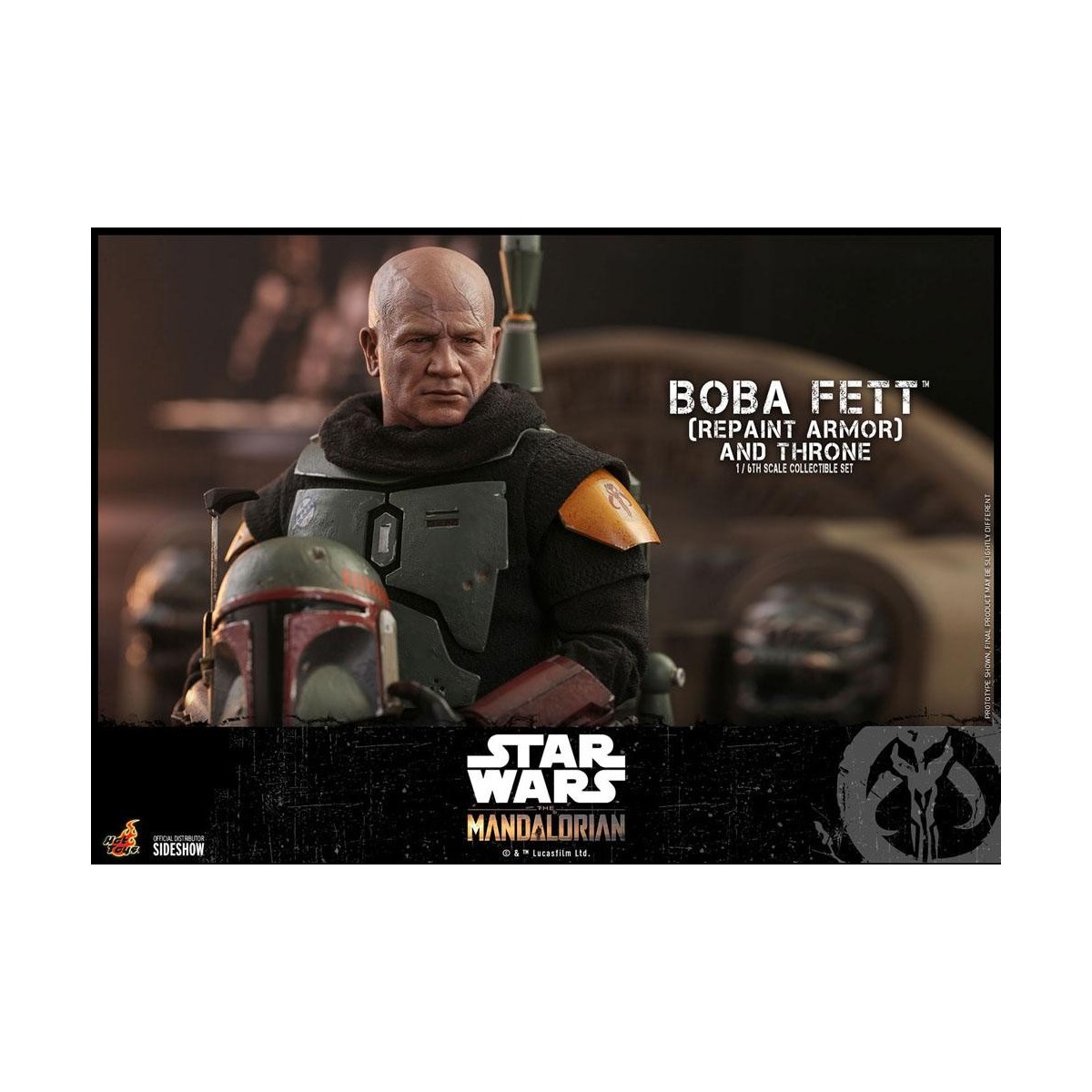 Hot Toys Star Wars The Mandalorian - Boba Fett (Repaint Armor) and Throne 1/6 Movie Masterpiece