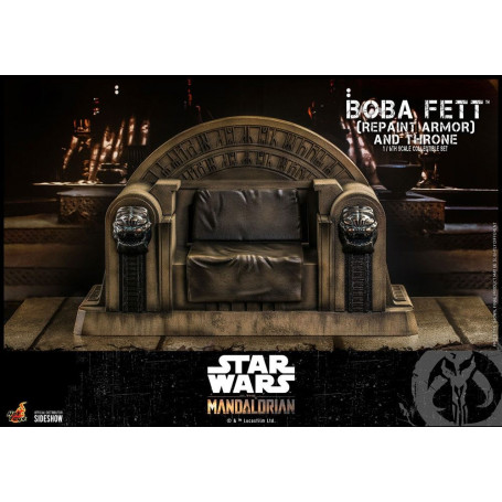 Hot Toys Star Wars The Mandalorian - Boba Fett (Repaint Armor) and Throne 1/6 Movie Masterpiece