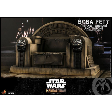 Hot Toys Star Wars The Mandalorian - Boba Fett (Repaint Armor) and Throne 1/6 Movie Masterpiece
