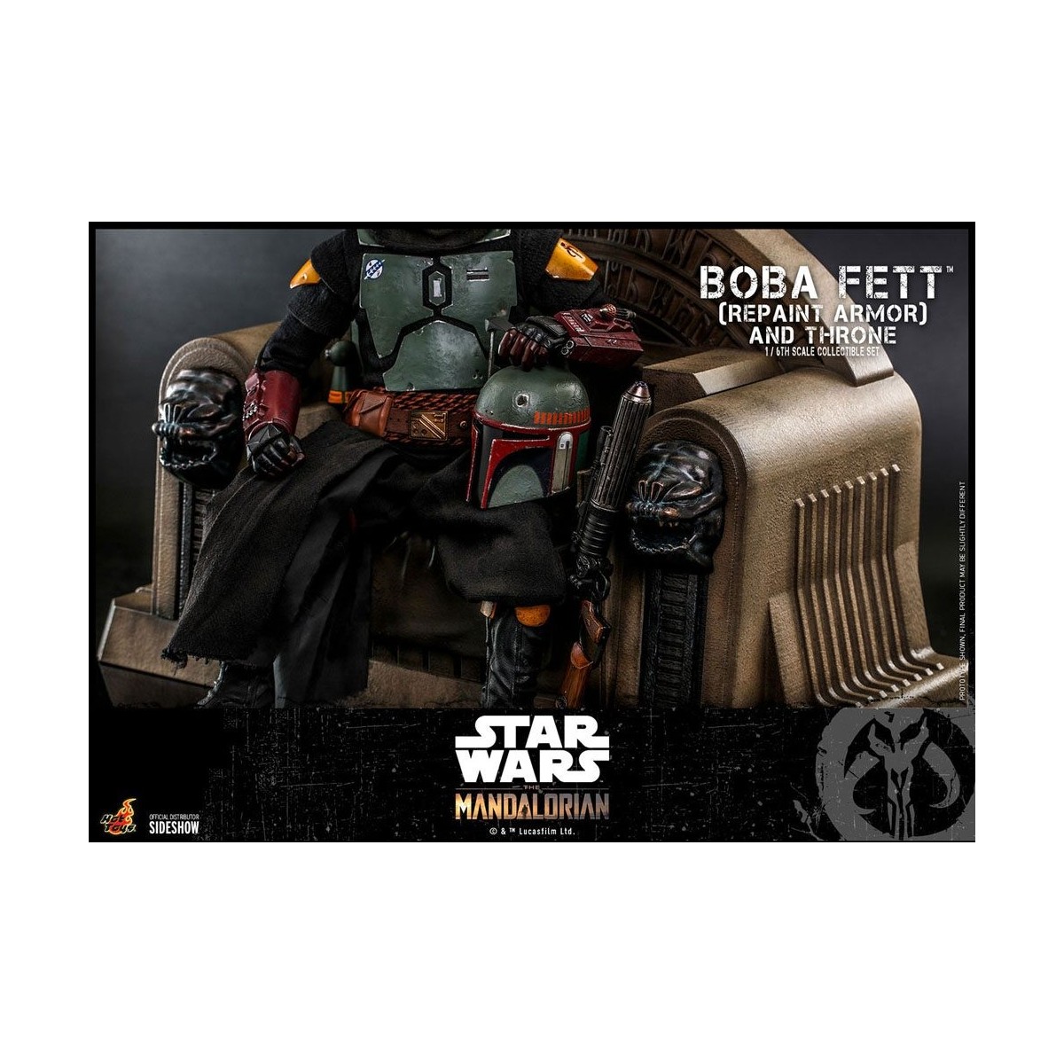 Hot Toys Star Wars The Mandalorian - Boba Fett (Repaint Armor) and Throne 1/6 Movie Masterpiece