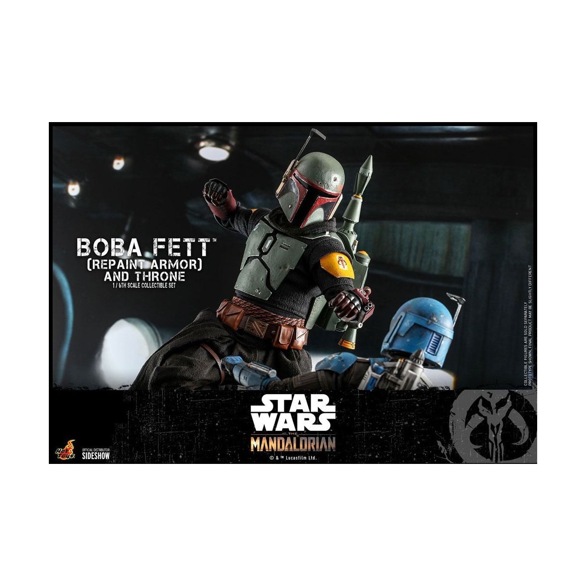 Hot Toys Star Wars The Mandalorian - Boba Fett (Repaint Armor) and Throne 1/6 Movie Masterpiece