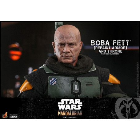 Hot Toys Star Wars The Mandalorian - Boba Fett (Repaint Armor) and Throne 1/6 Movie Masterpiece