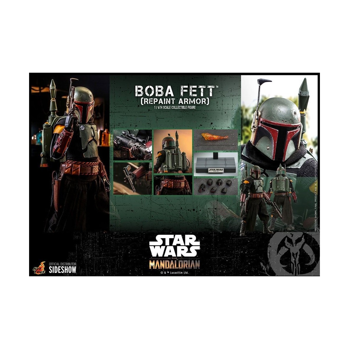 Hot Toys Star Wars The Mandalorian - Boba Fett (Repaint Armor) 1/6 Movie Masterpiece