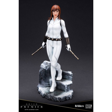 Kotobukiya Marvel Universe - Black Widow White Costume Limited Edition - ARTFX Premier 1/10