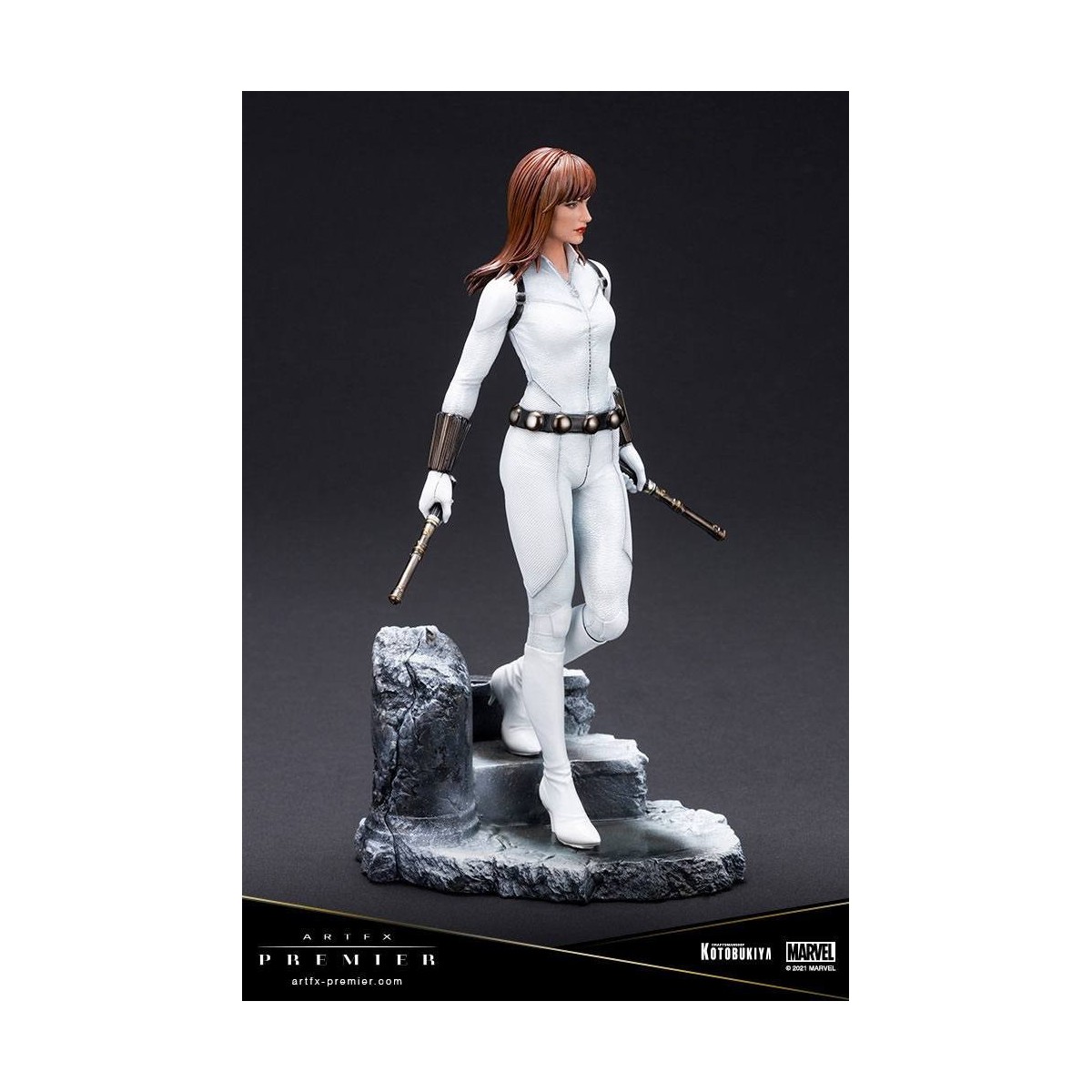 Kotobukiya Marvel Universe - Black Widow White Costume Limited Edition - ARTFX Premier 1/10