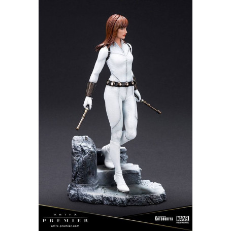 Kotobukiya Marvel Universe - Black Widow White Costume Limited Edition - ARTFX Premier 1/10