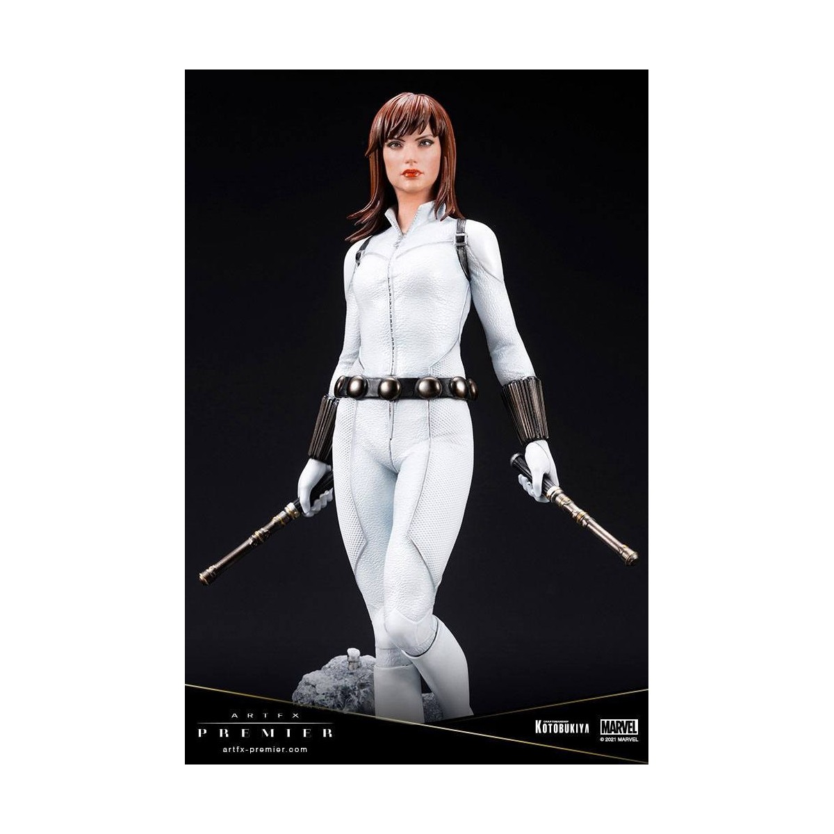 Kotobukiya Marvel Universe - Black Widow White Costume Limited Edition - ARTFX Premier 1/10