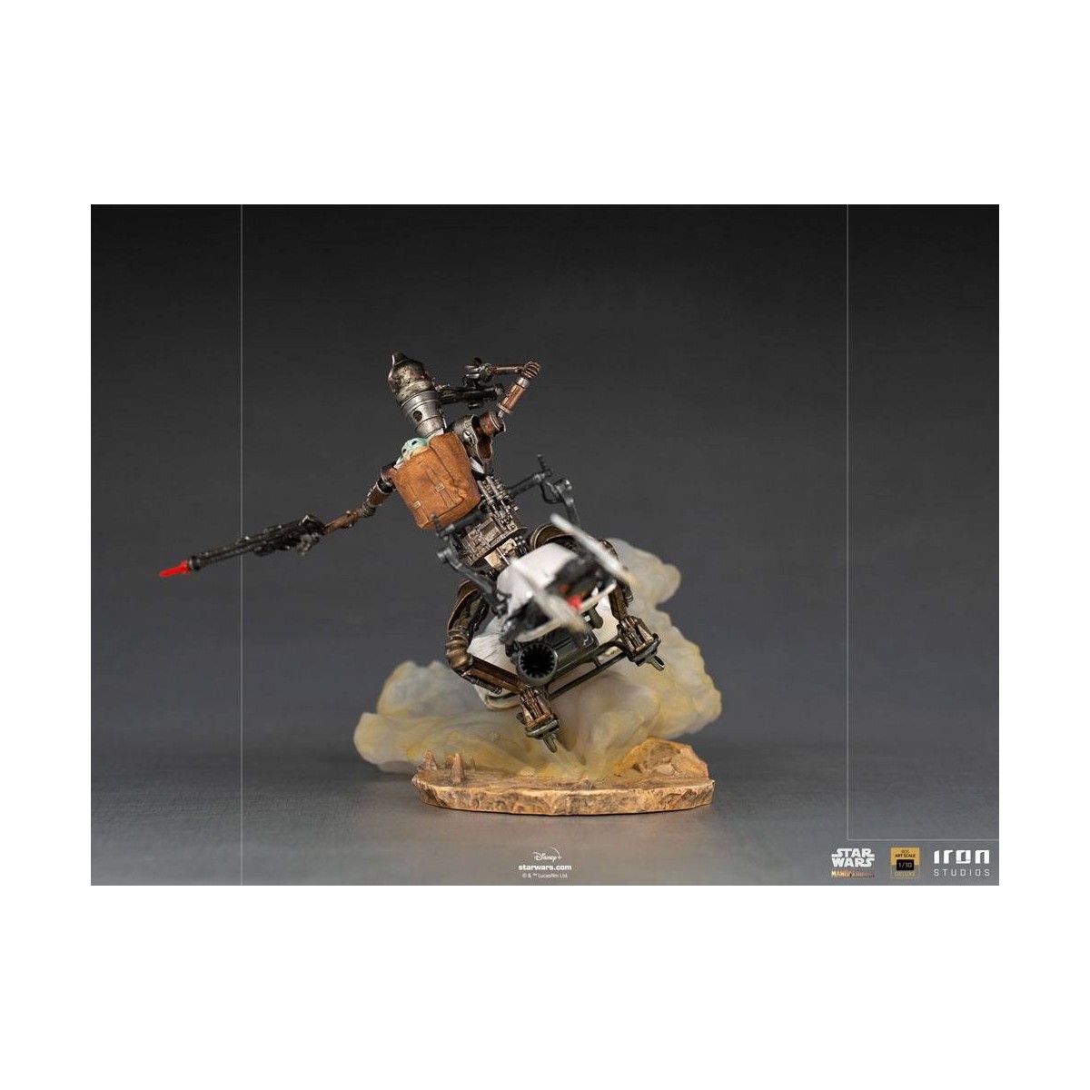 IRON STUDIOS - The Mandalorian - IG-11 and Grogu BDS Art Scale 1/10 - Star Wars