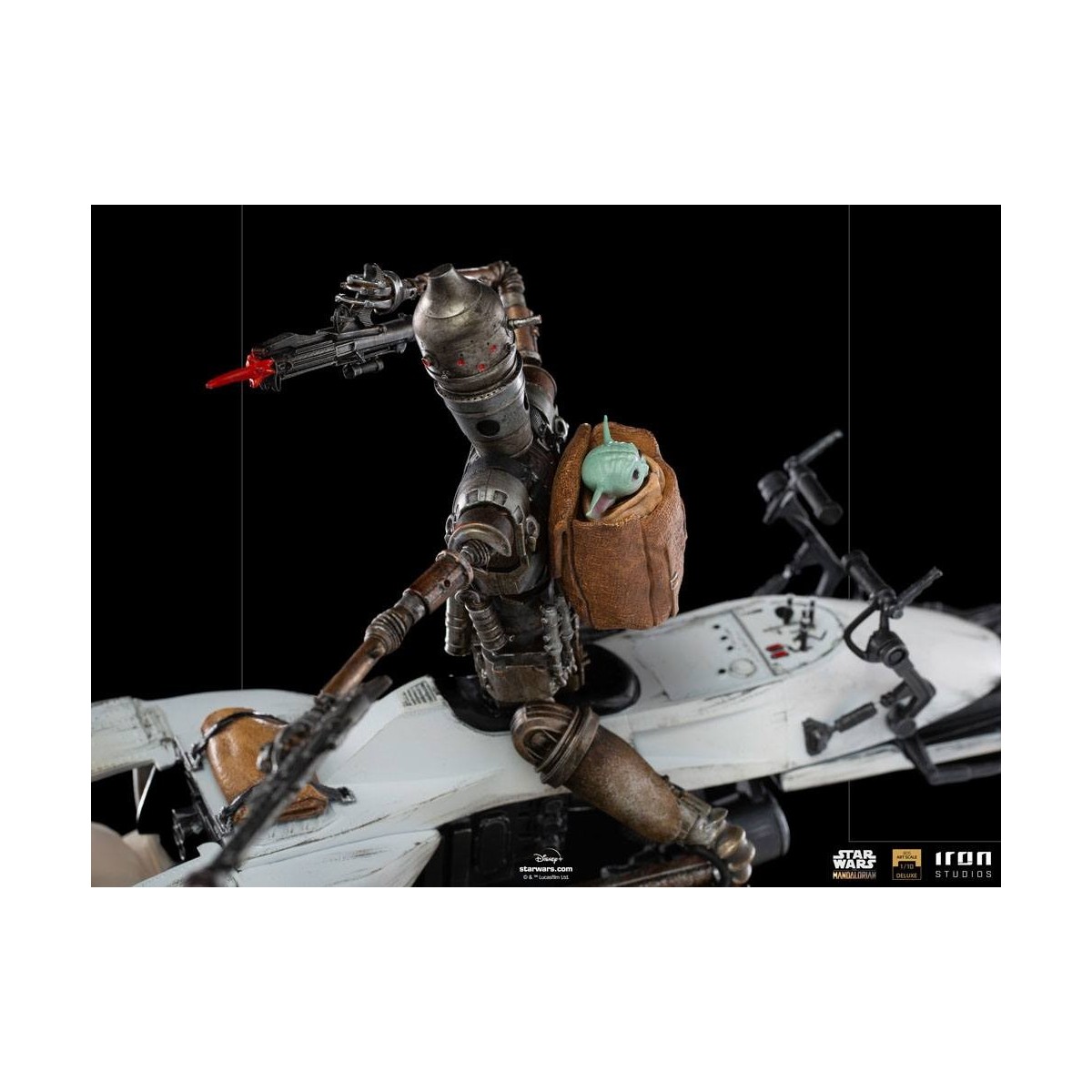 IRON STUDIOS - The Mandalorian - IG-11 and Grogu BDS Art Scale 1/10 - Star Wars