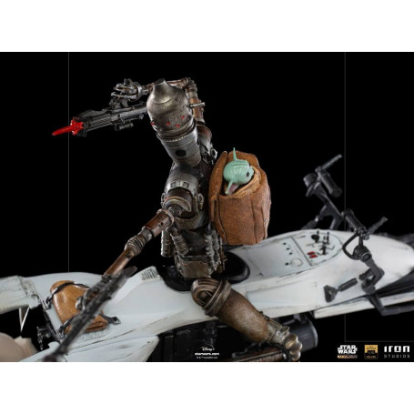 IRON STUDIOS - The Mandalorian - IG-11 and Grogu BDS Art Scale 1/10 - Star Wars