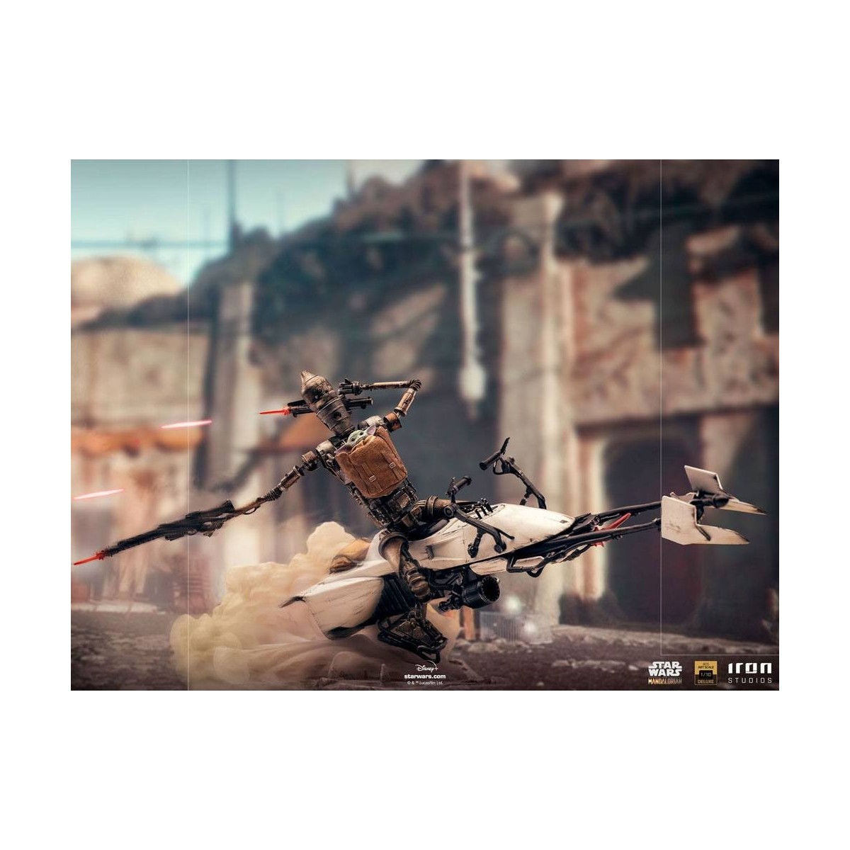 IRON STUDIOS - The Mandalorian - IG-11 and Grogu BDS Art Scale 1/10 - Star Wars