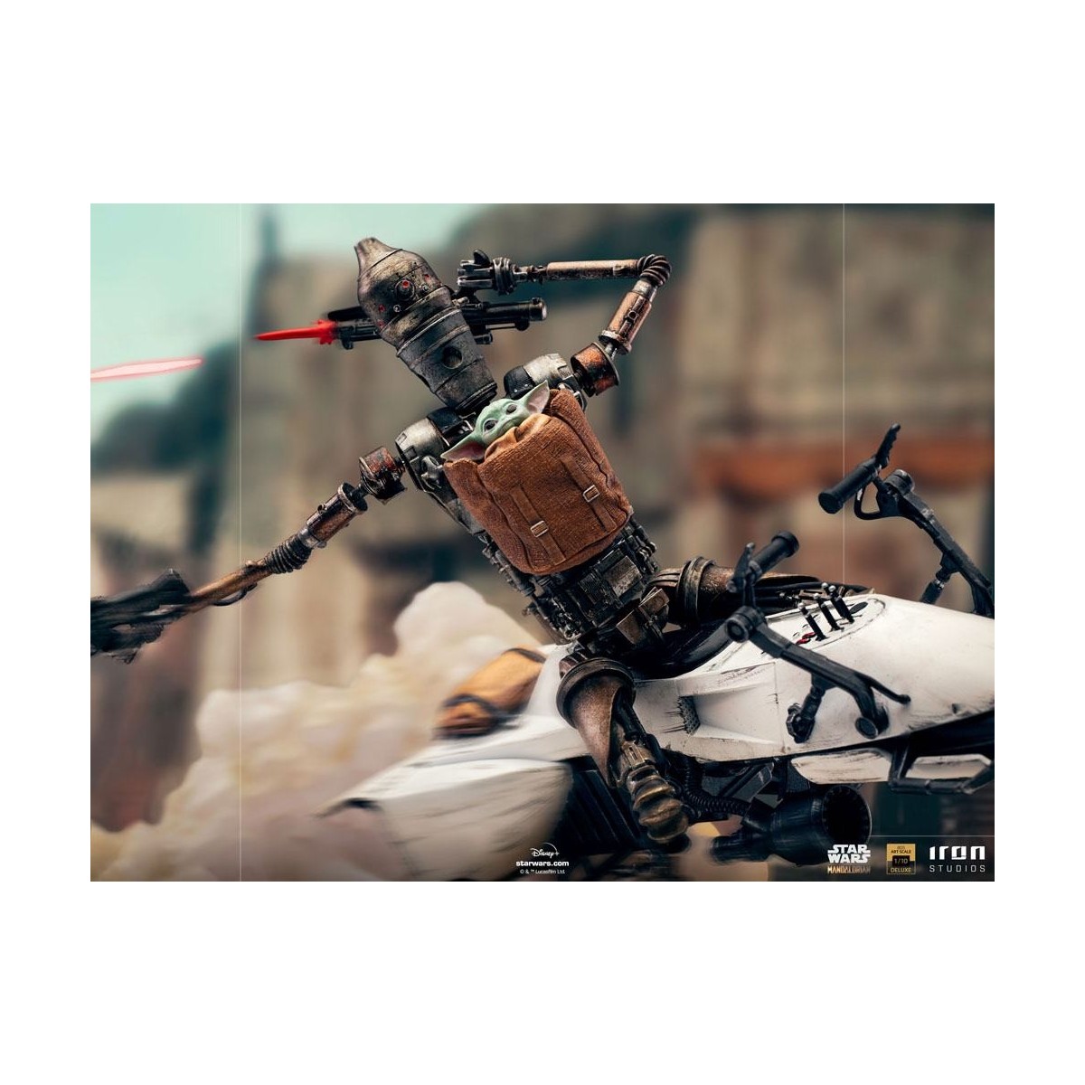 IRON STUDIOS - The Mandalorian - IG-11 and Grogu BDS Art Scale 1/10 - Star Wars