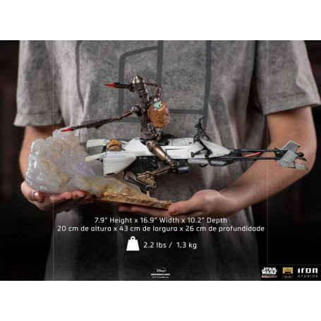 IRON STUDIOS - The Mandalorian - IG-11 and Grogu BDS Art Scale 1/10 - Star Wars