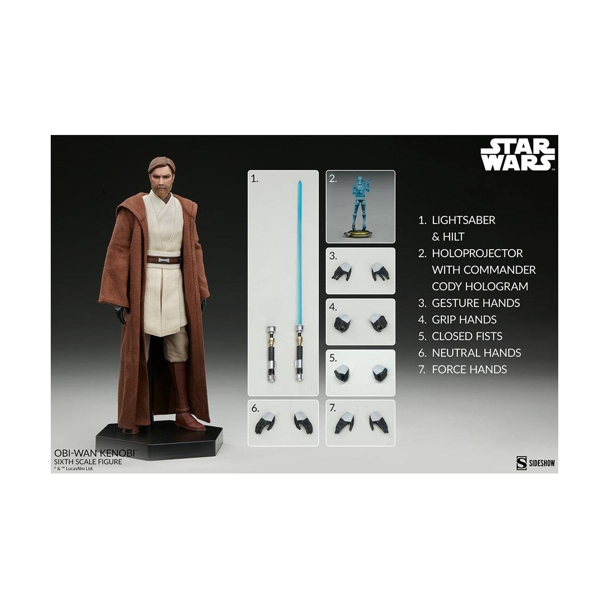 Hot Toys Star Wars - Obi-Wan Kenobi - The Clone Wars 1/6
