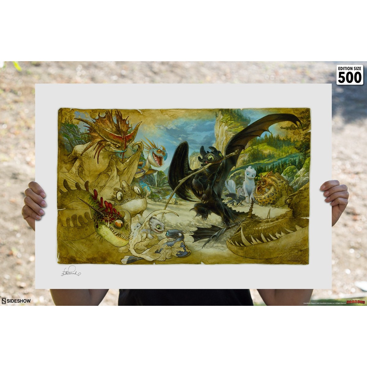 How to Train Your Dragon: How to Draw Your Dragon - Art Print by Heather Edwards - 46 x 61 cm - unframed