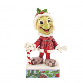 Enesco Disney Traditions Jim Shore Santa Jiminy Cricket Figure 