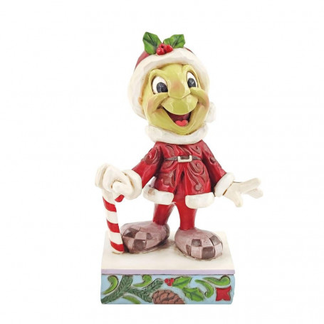 Enesco Disney Traditions Jim Shore Santa Jiminy Cricket Figure 