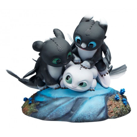 Sideshow Dragons 3 Arrow, Pirouette and Vifagile statuette - The Hidden World