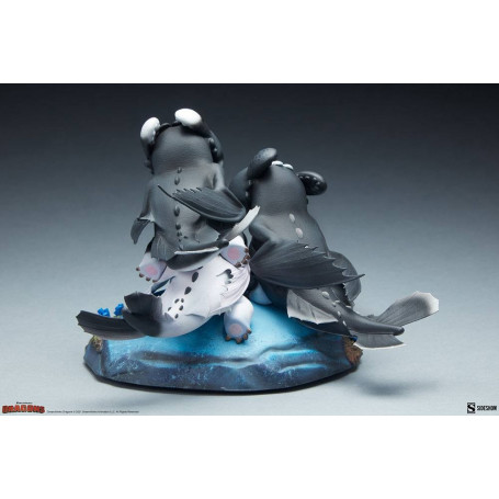 Sideshow Dragons 3 Arrow, Pirouette and Vifagile statuette - The Hidden World