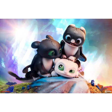 Sideshow Dragons 3 Arrow, Pirouette and Vifagile statuette - The Hidden World