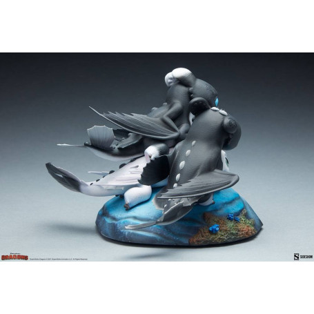Sideshow Dragons 3 Arrow, Pirouette and Vifagile statuette - The Hidden World