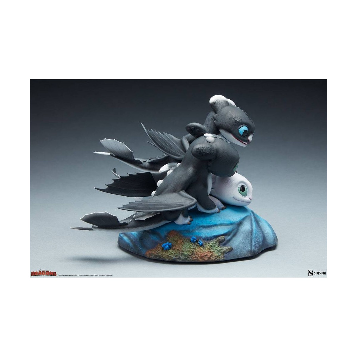 Sideshow Dragons 3 Arrow, Pirouette and Vifagile statuette - The Hidden World