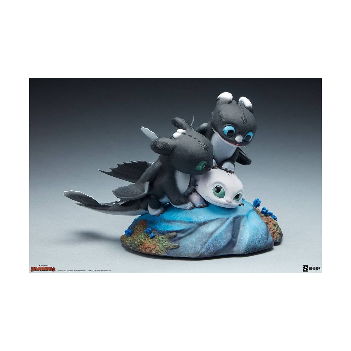 Sideshow Dragons 3 Arrow, Pirouette and Vifagile statuette - The Hidden World
