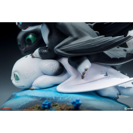 Sideshow Dragons 3 Arrow, Pirouette and Vifagile statuette - The Hidden World