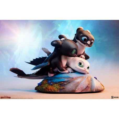 Sideshow Dragons 3 Arrow, Pirouette and Vifagile statuette - The Hidden World