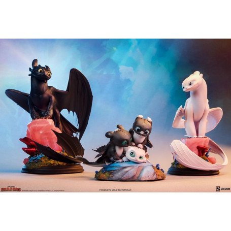 Sideshow Dragons 3 Arrow, Pirouette and Vifagile statuette - The Hidden World