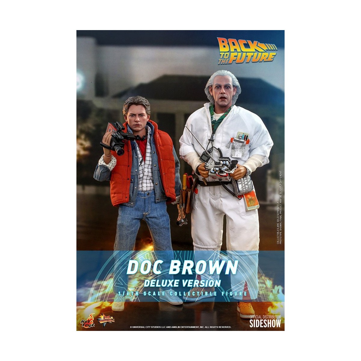 Hot Toys Back to the Future Doc Brown Deluxe Figure 1/6