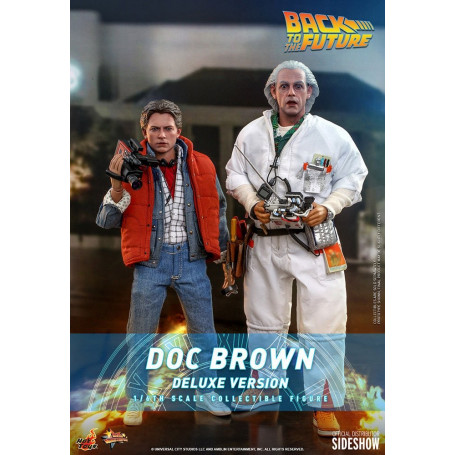 Hot Toys Back to the Future Doc Brown Deluxe Figure 1/6