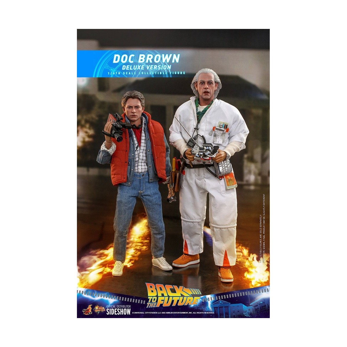 Hot Toys Back to the Future Doc Brown Deluxe Figure 1/6
