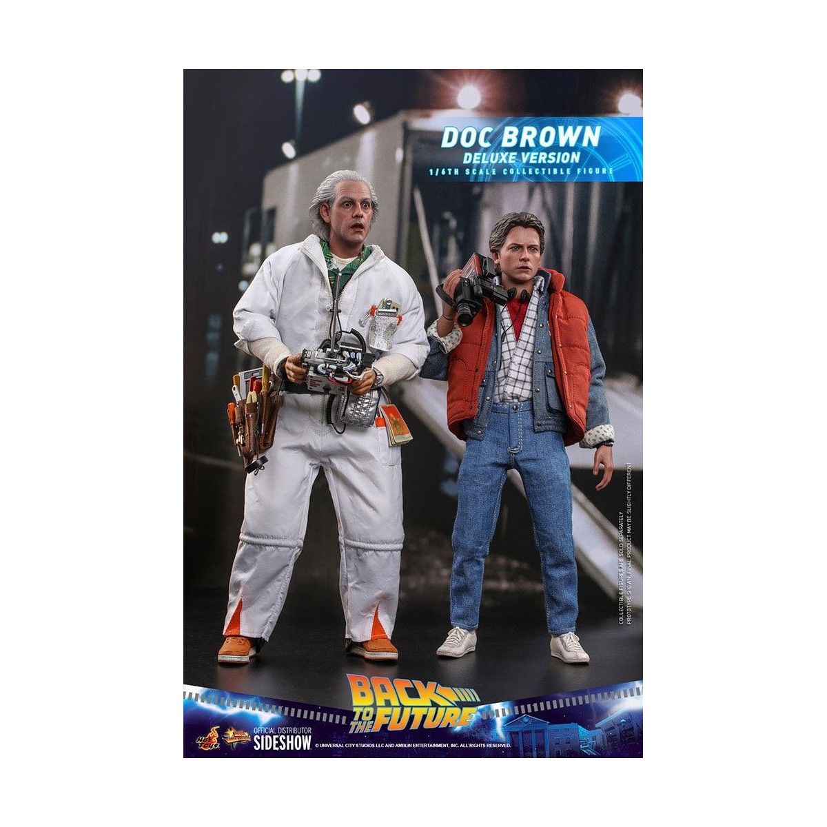 Hot Toys Back to the Future Doc Brown Deluxe Figure 1/6