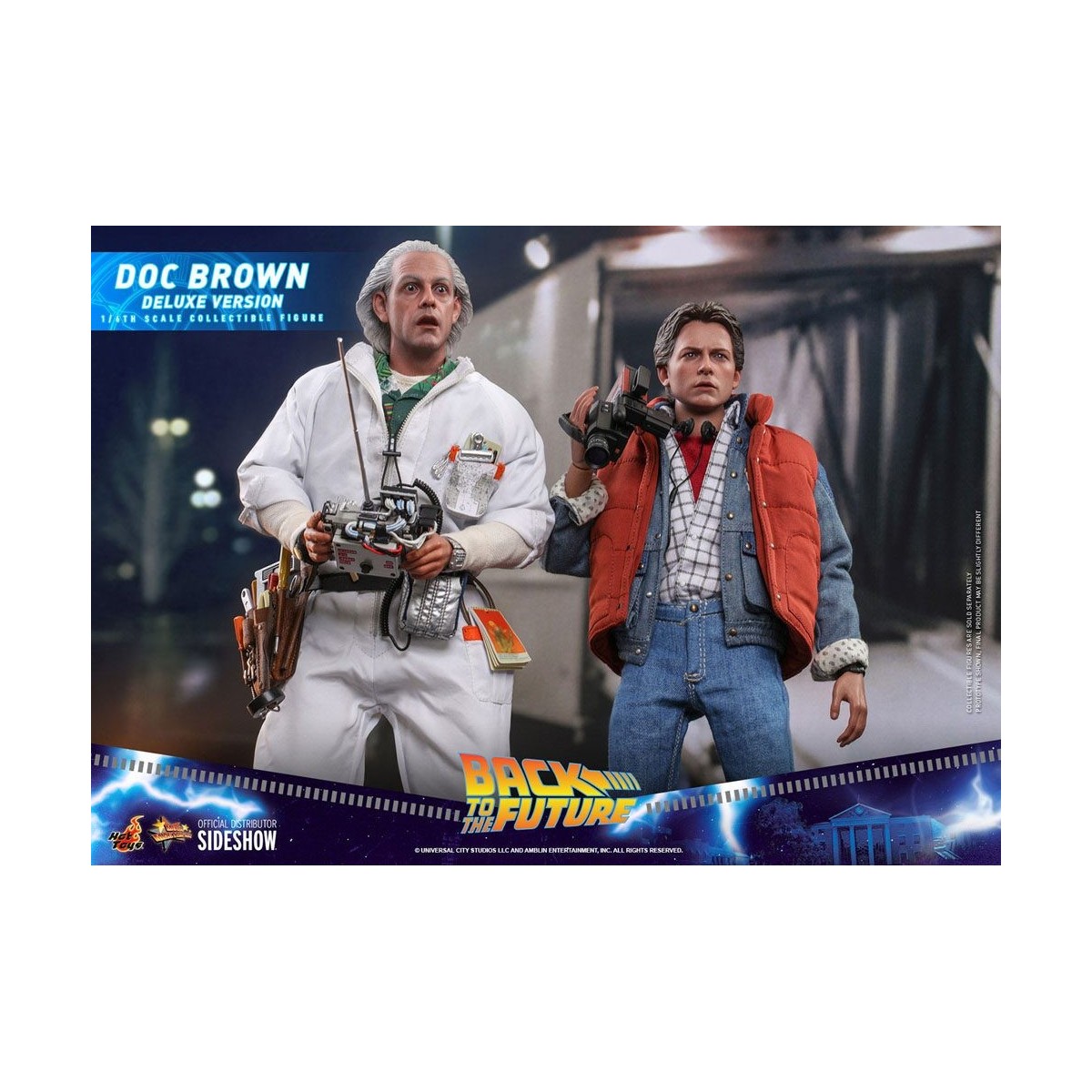 Hot Toys Back to the Future Doc Brown Deluxe Figure 1/6