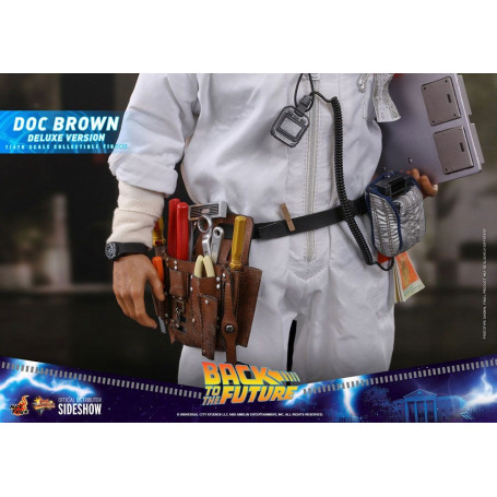 Hot Toys Back to the Future Doc Brown Deluxe Figure 1/6