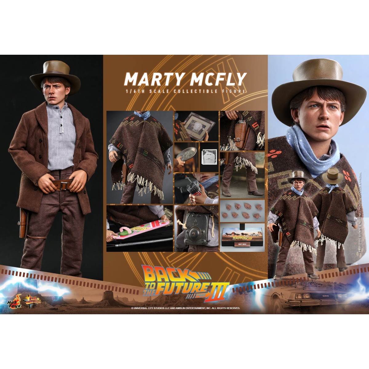 Hot Toys Back to the Future 3 - Marty McFly Movie masterpiece 1/6