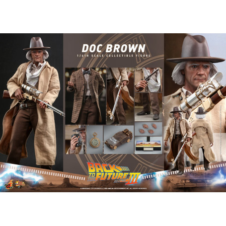 Hot Toys Back to the Future 3 - Doc Brown Movie masterpiece 1/6