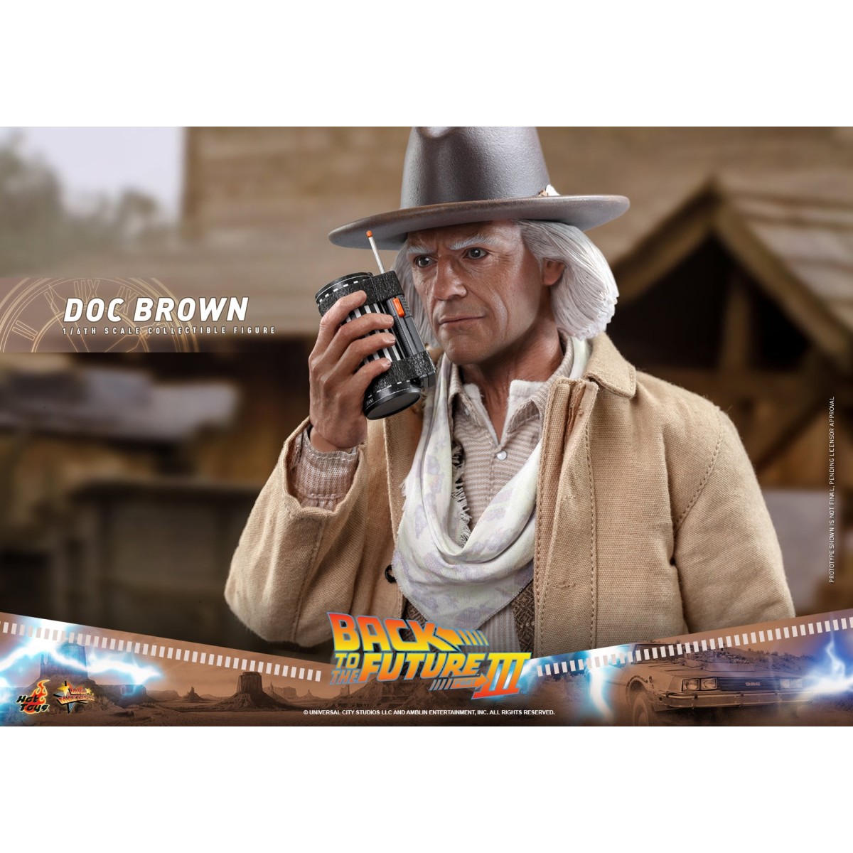 Hot Toys Back to the Future 3 - Doc Brown Movie masterpiece 1/6