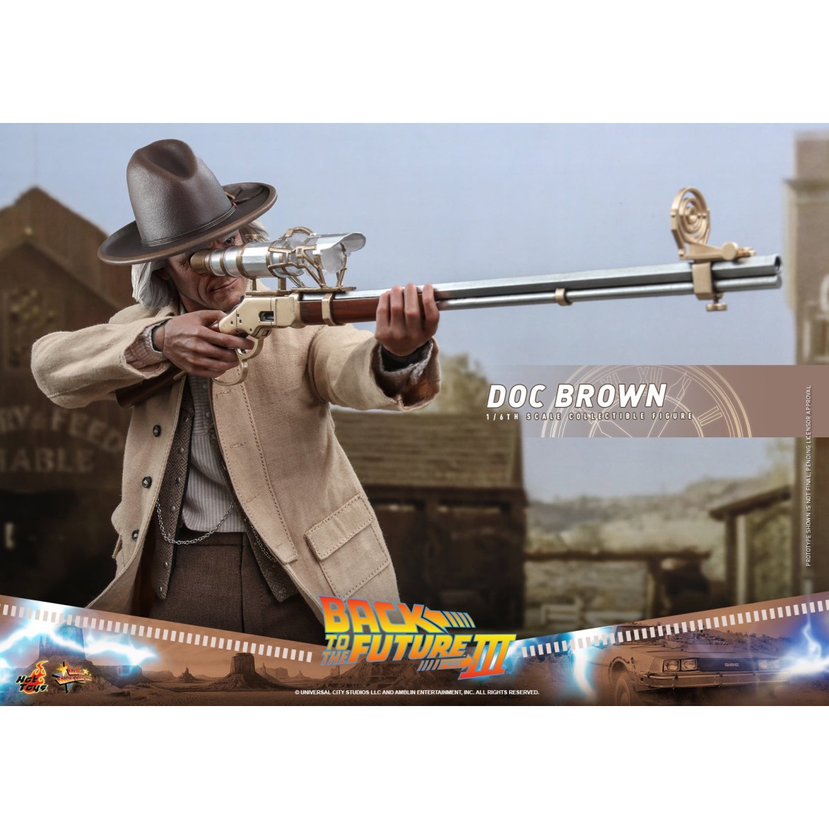 Hot Toys Back to the Future 3 - Doc Brown Movie masterpiece 1/6