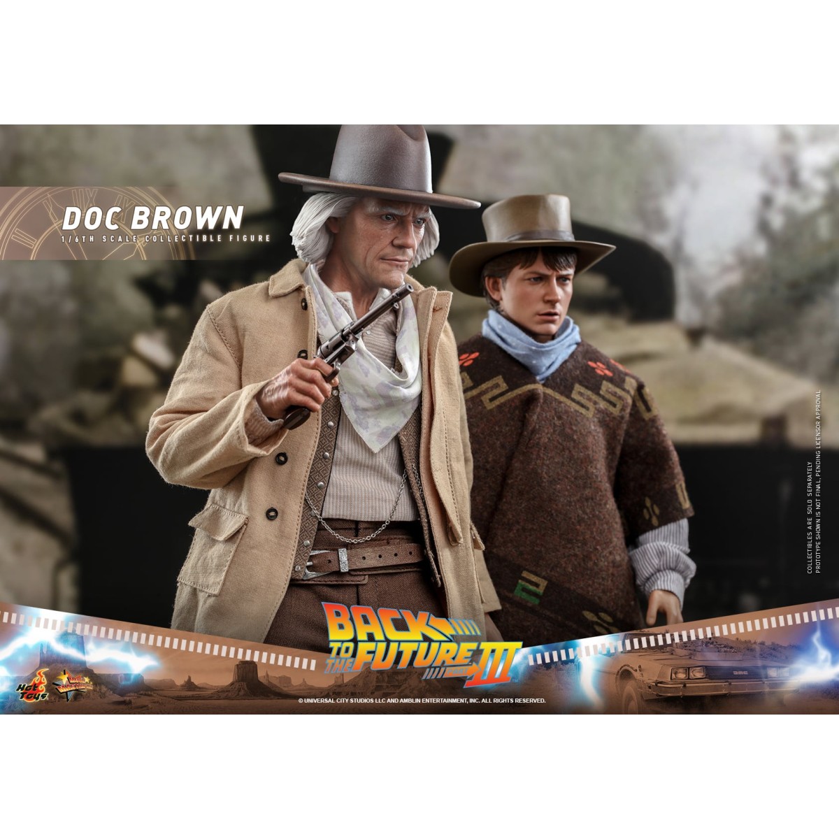 Hot Toys Back to the Future 3 - Doc Brown Movie masterpiece 1/6