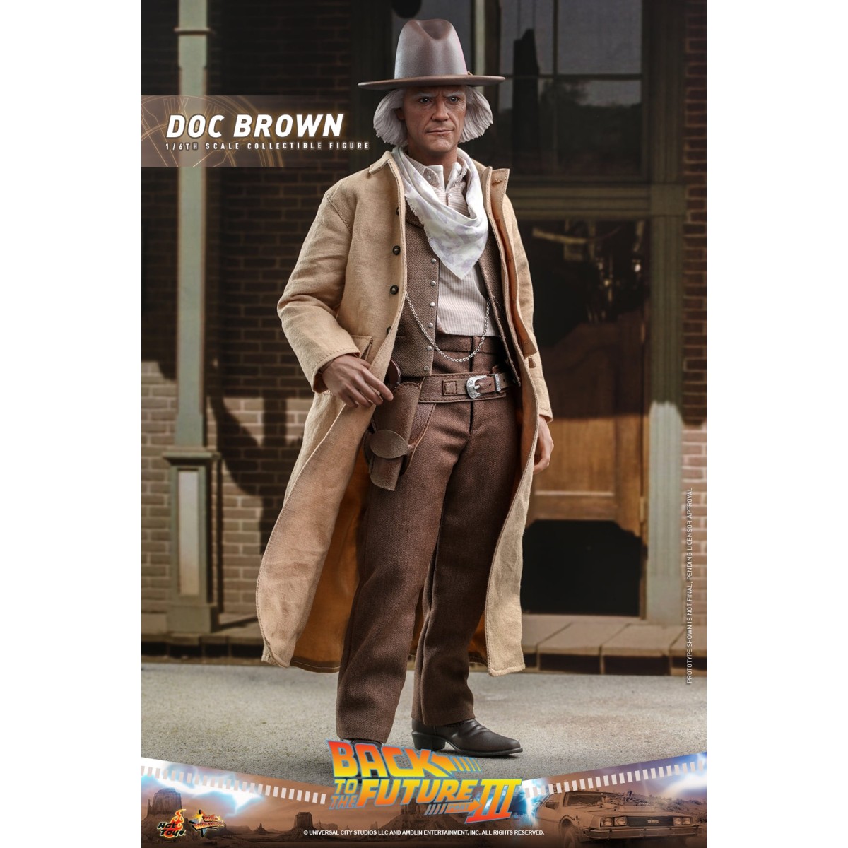 Hot Toys Back to the Future 3 - Doc Brown Movie masterpiece 1/6