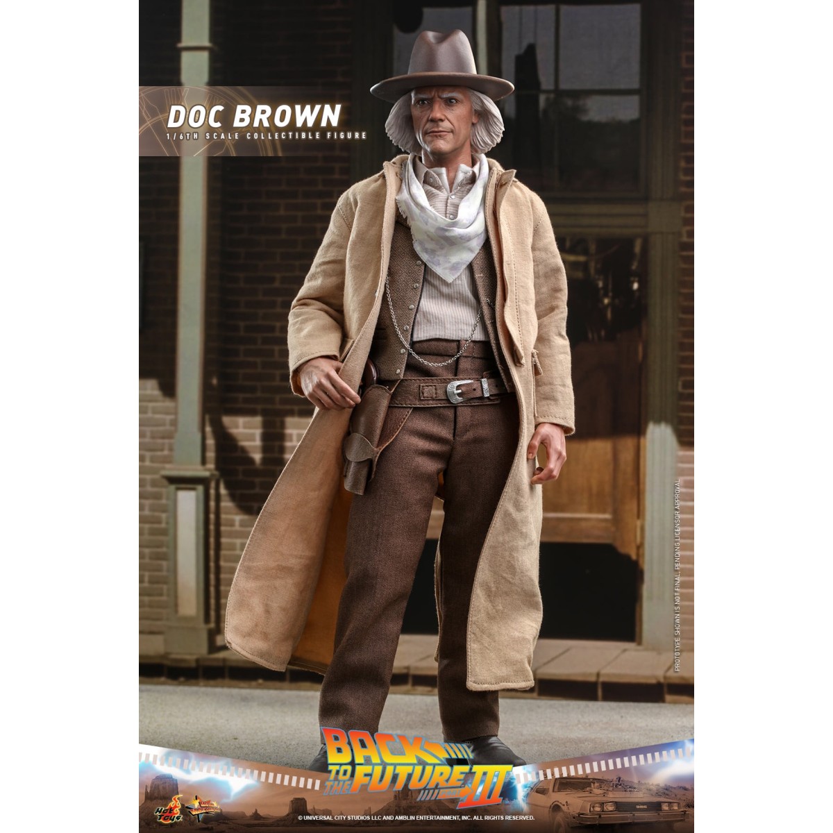 Hot Toys Back to the Future 3 - Doc Brown Movie masterpiece 1/6