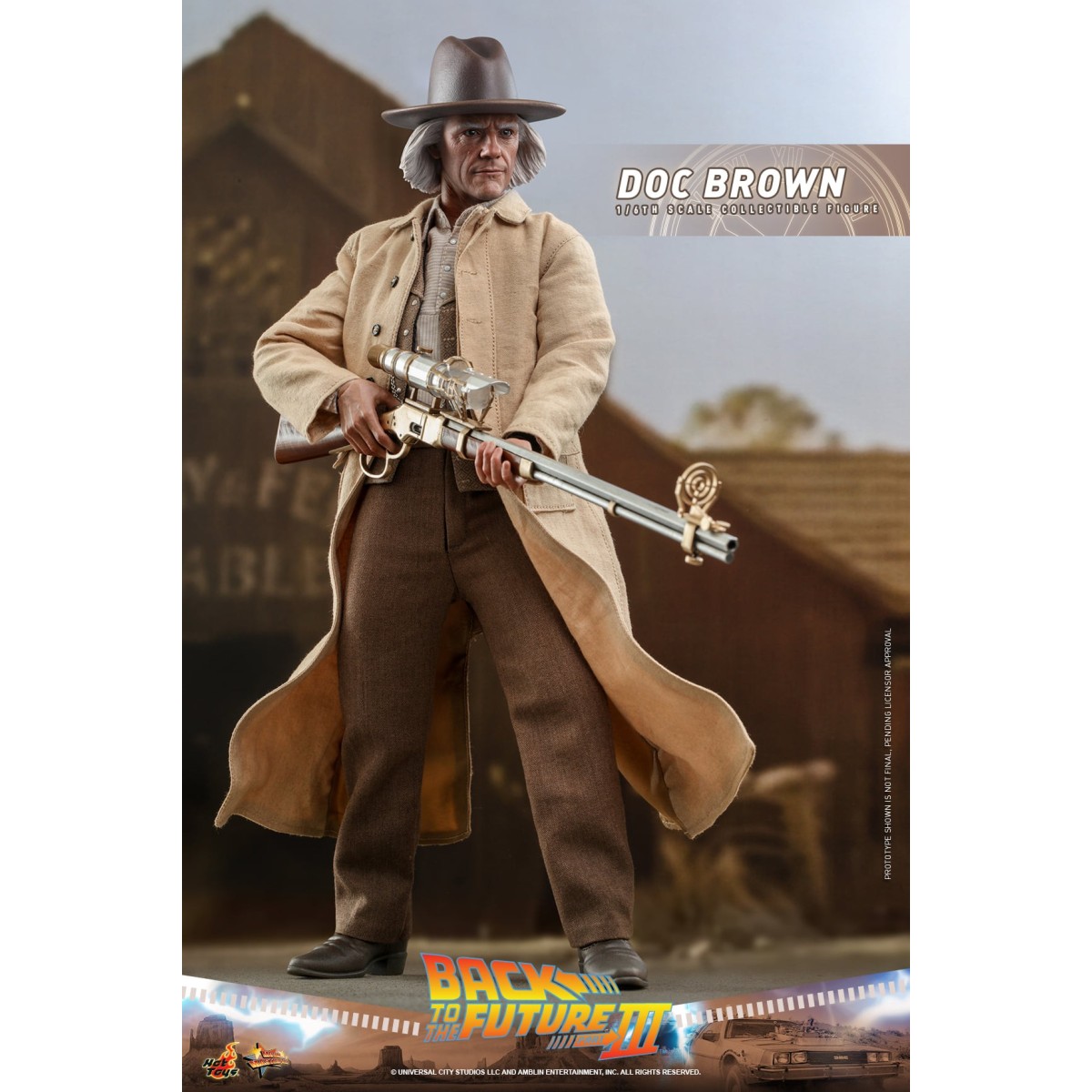 Hot Toys Back to the Future 3 - Doc Brown Movie masterpiece 1/6