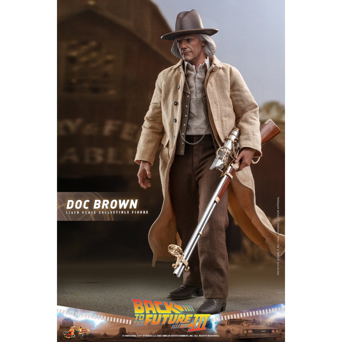 Hot Toys Back to the Future 3 - Doc Brown Movie masterpiece 1/6