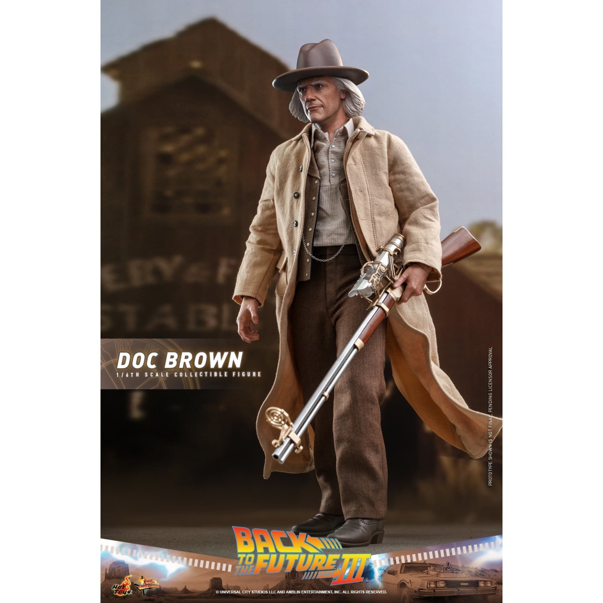 Hot Toys Back to the Future 3 - Doc Brown Movie masterpiece 1/6