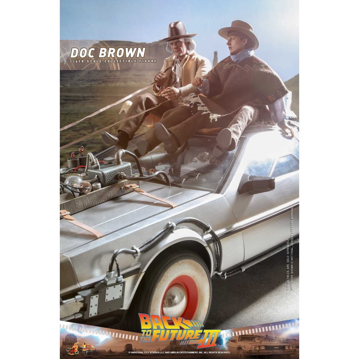Hot Toys Back to the Future 3 - Doc Brown Movie masterpiece 1/6