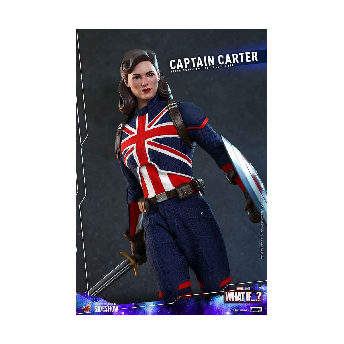 Hot Toys Movie Masterpiece - What If...?  Captain Carter Figurine 1/6