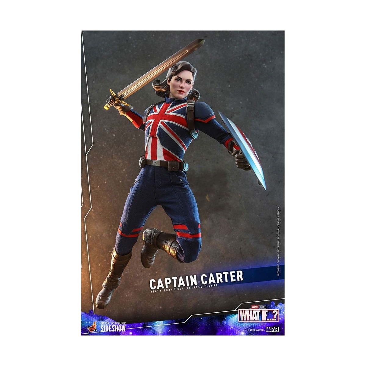 Hot Toys Movie Masterpiece - What If...?  Captain Carter Figurine 1/6