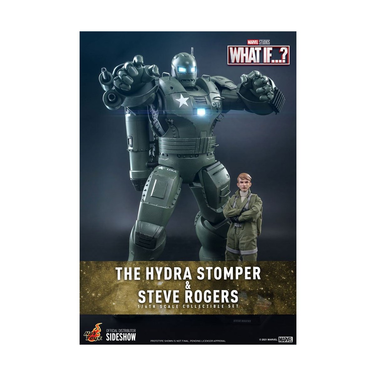 Hot Toys Movie Masterpiece - What If...? Steve Rogers & The Hydra Stomper Action Figure 1/6